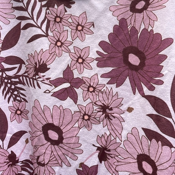 Plus Size Pink Floral Baby Doll Style Top - Picture 10 of 12